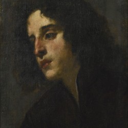 Head study of a young man